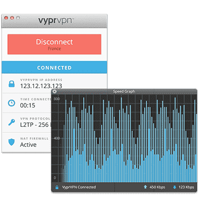 The VyprVPN macOS client