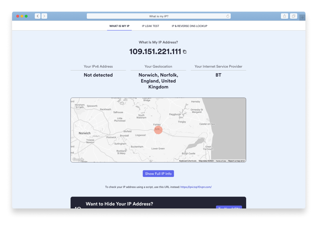 What's My IP Address?  See Your IP Location Now